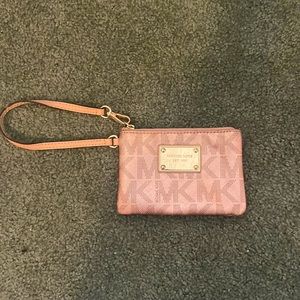 Rose gold Michael Kors wristlet